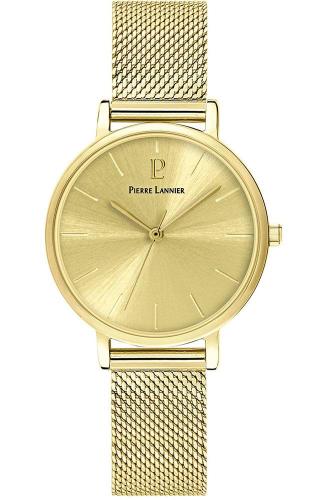 PIERRE LANNIER Symphony - 088F542 Gold case with Stainless Steel Bracelet