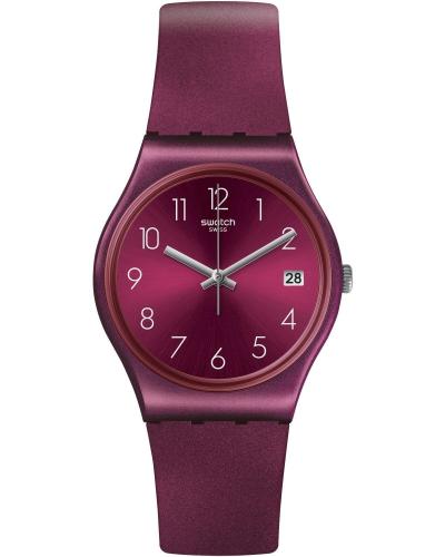 SWATCH Redbaya - GR405 Purple Case with Purple Rubber Strap