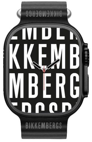 BIKKEMBERGS Smartwatch Big - BK12-1, Black case with Black Rubber Strap