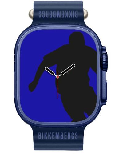 BIKKEMBERGS Smartwatch Big - BK13-11, Blue case with Blue Rubber Strap