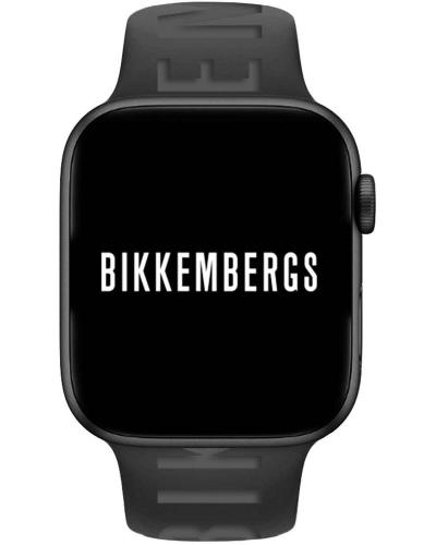 BIKKEMBERGS Smartwatch Medium- BK06 Black case with Black Rubber Strap