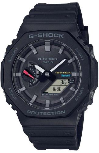 CASIO G-Shock Bluetooth Chronograph - GA-B2100-1AER Black case with Black Rubber Strap