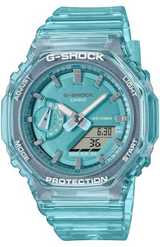 CASIO G-Shock Chronograph - GMA-S2100SK-2AER Light Blue case with Light Blue Rubber Strap