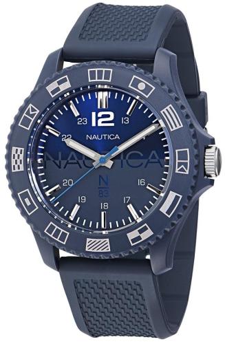 NAUTICA N83 Wavemakers - NAPWVF302, Blue case with Blue Rubber Strap