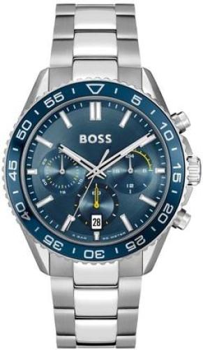 BOSS Mens Chronograph - 1514143, Silver case with Stainless Steel Bracelet
