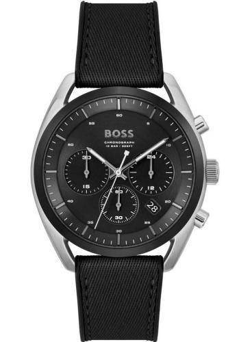 BOSS Top Chronograph - 1514091, Silver case with Black Fabric Strap