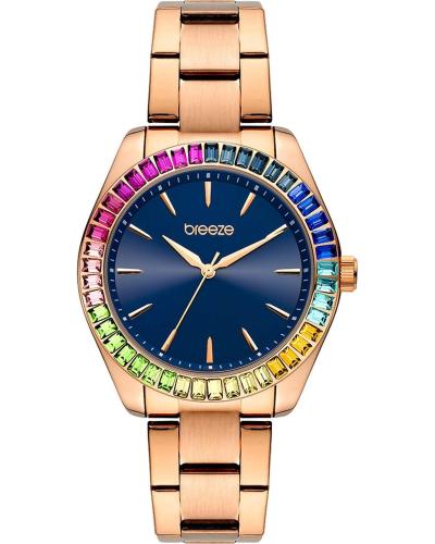 BREEZE Prismatic Crystals - 212411.3, Rose Gold case with Stainless Steel Bracelet