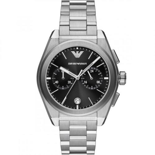 EMPORIO ARMANI Federico Chronograph - AR11560, Silver case with Stainless Steel Bracelet