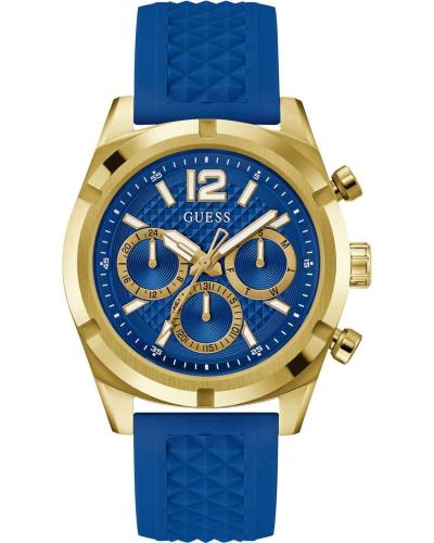 GUESS Resistance - GW0729G1, Gold case with Blue Rubber Strap