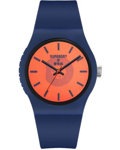 SUPERDRY Urban - SYG347UO, Blue case with Blue Rubber Strap
