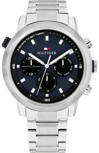TOMMY HILFIGER Troy Men's - 1792104, Silver case with Stainless Steel Bracelet