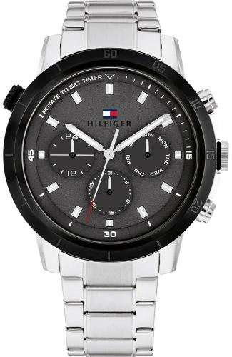 TOMMY HILFIGER Troy Men's - 1792106, Silver case with Stainless Steel Bracelet