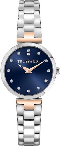 TRUSSARDI Loud - R2453164504, Silver case with Stainless Steel Bracelet