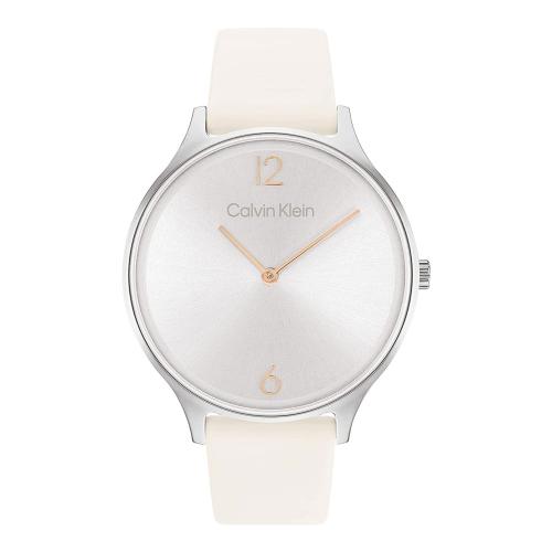 CALVIN KLEIN Timeless 2H White Leather Strap 25200010