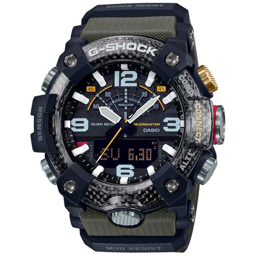 CASIO G-Shock Mudmaster Bluetooth Khaki Rubber Strap GG-B100-1A3ER