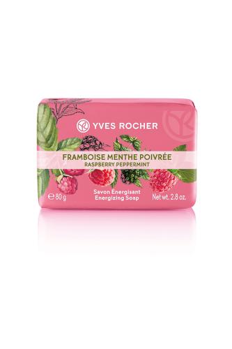 Yves Rocher Energizing Soap Raspberry Peppermint 80 gr - 43643