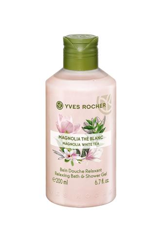 Yves Rocher Relaxing Bath and Shower Gel Magnolia White Tea 200 ml - 06954