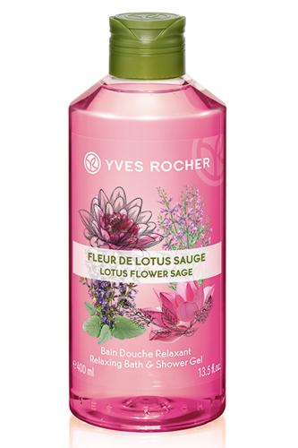 Yves Rocher Relaxing Bath and Shower Gel Lotus Flower Sage 400 ml - 41850