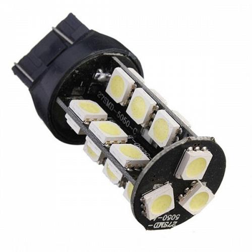 T20 7440 με 27 SMD Can Bus 5050 Ψυχρό Λευκό 06378