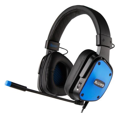 SADES Gaming Headset Dpower 3.5mm 40mm ακουστικά Blue AKOUSTIKA11