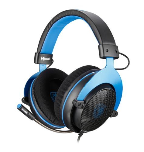 SADES Gaming Headset Mpower Multiplatform 3.5mm 50mm ακουστικά, μπλε AKOUSTIKA13