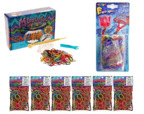 Κιτ Rainbow Loom με αργαλειό Monster Tail, αργαλειό Finger Loom και 3600 λαστιχάκια