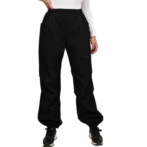 Γυναικείο παντελόνι με πιέτες Μαύρο 22280