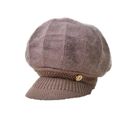 Γυναικείο πλεκτό καπέλο με γείσο Πούρο 22724