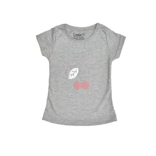 Παιδική μπλούζα με σχέδιο κεράσι Γκρι Μελάνζ 16368