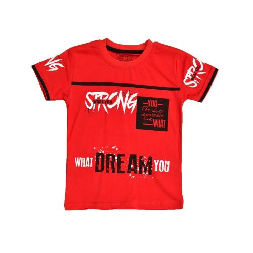 Παιδική μπλούζα με τύπωμα strong Κόκκινο 16038