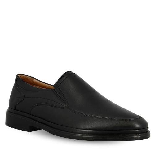 Ανδρικά Δερμάτινα Slip On Παπούτσια Parex 12927009 5207235868541 ΜΑΥΡΟ