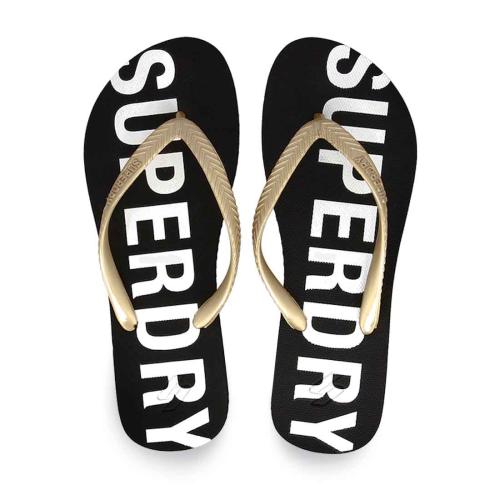 Γυναικείες Σαγιονάρες Θαλάσσης Superdry Wf310155A M4R 5057847703477 ΜΑΥΡΟ