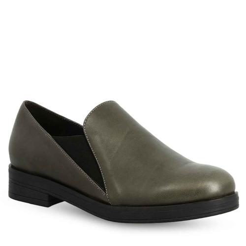 Γυναικεία Δερμάτινα Slip On Parex 12922013 5207235476708 ΧΑΚΙ