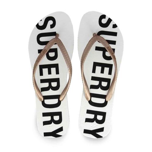 Γυναικείες Σαγιονάρες Θαλάσσης Superdry Wf310155A 7Bj 5057847703446 ΛΕΥΚΟ