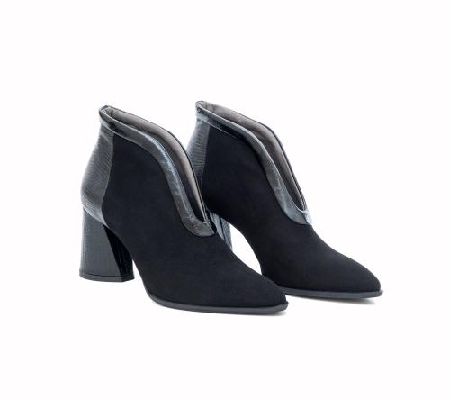 Δερμάτινα Ankle Boots Art 65 Black