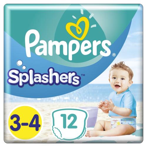 Πάνες-Μαγιό Pampers Splashers No 3-4, 12τμχ (6-11kg)