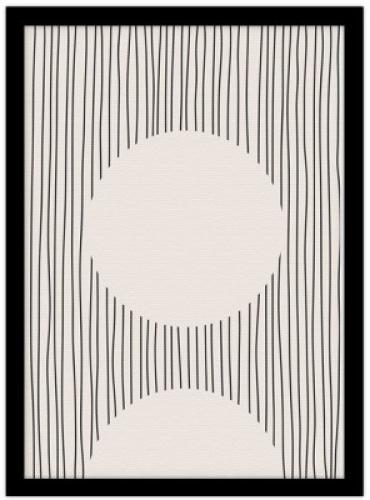 Lines and circles, Line Art, Πίνακες σε καμβά, 20 x 30 εκ.
