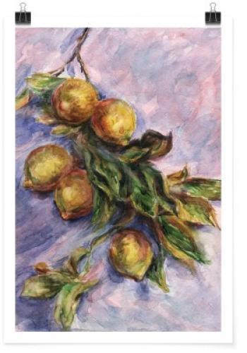 Lemons on a branch, Claude Monet, Διάσημοι ζωγράφοι, 20 x 30 εκ.