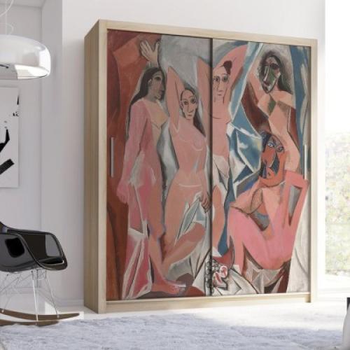 Οι Δεσποινίδες της Αβινιόν, Pablo Picasso, Διάσημοι ζωγράφοι, 100 x 100 εκ.