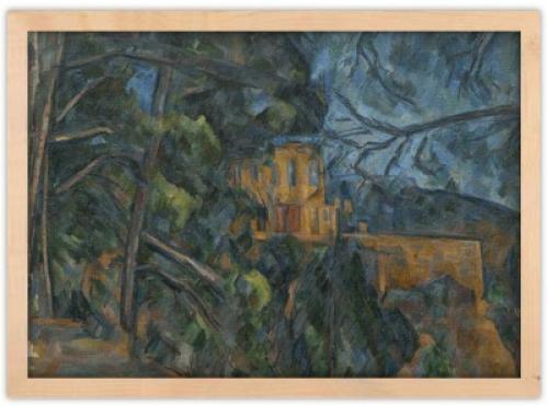 Σατό Νουάρ, Cezanne Paul, Διάσημοι ζωγράφοι, 30 x 20 εκ. Ύφασμα | Mediatex® Botticelli
