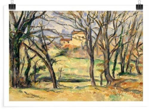 Trees and Houses Near the Jas de Bouffan, Cezanne Paul, Διάσημοι ζωγράφοι, 30 x 20 εκ. Χαρτί | TRISOLV POSTER PAPER PRIME 200 GLOSSY