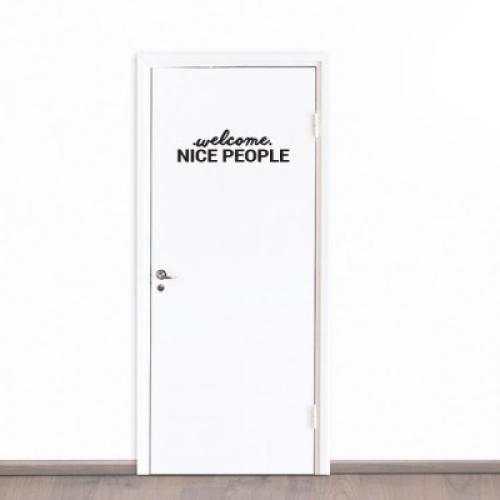 Nice People, Sticker Πόρτας, Αυτοκόλλητα πόρτας, Small (51x18)