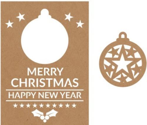 Merry Christmas - Happy new Year!, Personalize, Χριστουγεννιάτικα Στολίδια - Κάρτες, 15 x 21 εκ. Α5