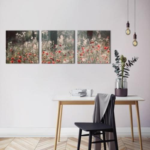 Λιβάδι με Παπαρούνες, Φύση, Multipanel, 150 x 50 εκ.