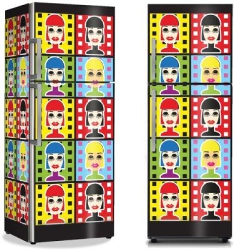 Pop art γυναίκες, Κόμικ, Αυτοκόλλητα ψυγείου, 50 x 85 εκ.
