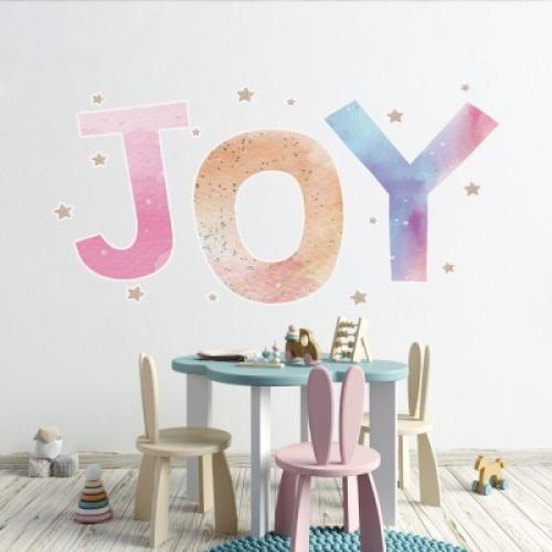 Joy, Παιδικά, Αυτοκόλλητα τοίχου, 50 x 25 εκ.