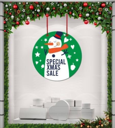 Special Xmas Sale, Χριστουγεννιάτικα, Καρτολίνες κρεμαστές, 50 x 50 εκ.