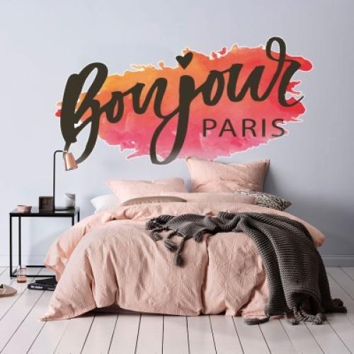 Bonjour Paris, Πόλεις, Αυτοκόλλητα τοίχου, 100 x 50 εκ.