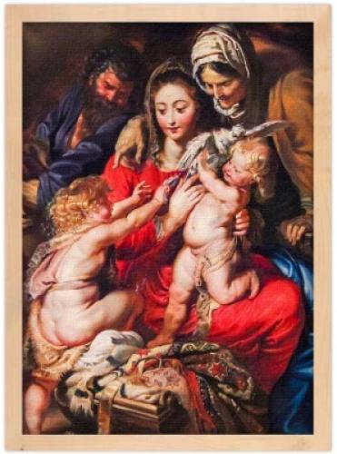 The Holy Family, Rubens Peter Paul, Διάσημοι ζωγράφοι, 20 x 30 εκ. Ύφασμα | Mediatex® Botticelli