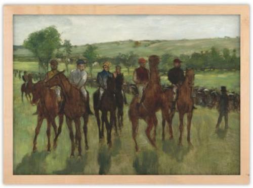 The Riders, Edgar Degas, Διάσημοι ζωγράφοι, 30 x 20 εκ. Ύφασμα | Mediatex® Botticelli